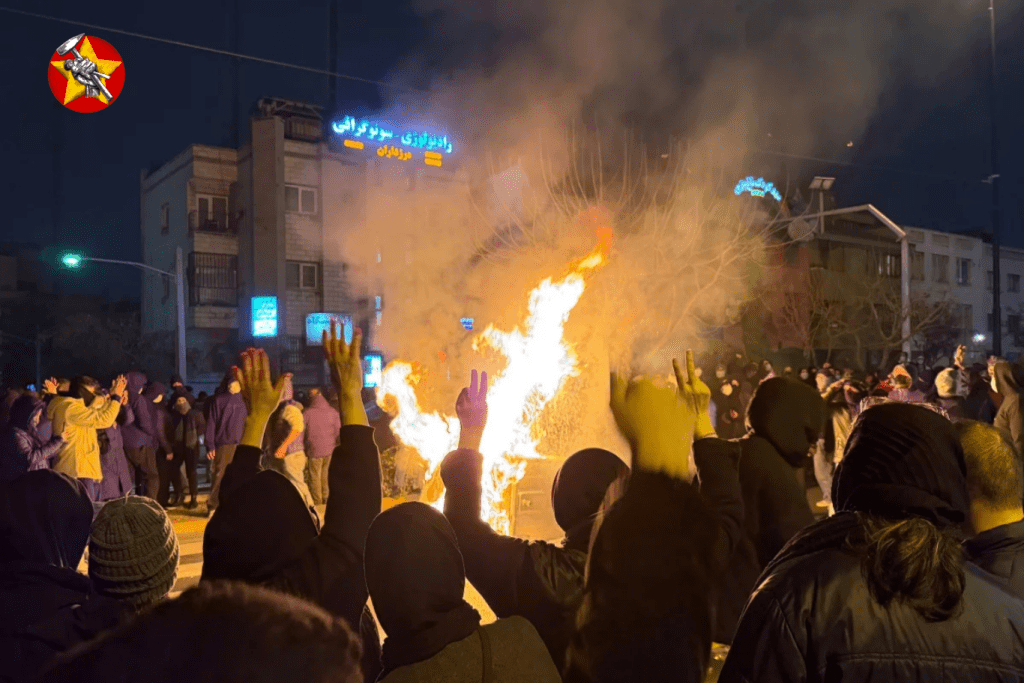 تضامننا مع الانتفاضة الجماهيرية والاحتجاجات في&nbsp;إيران